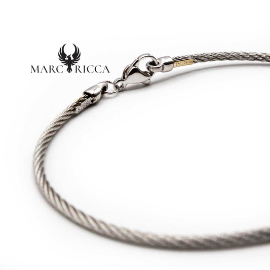 Bracelet Or 3 Mailles Grain de Café & Acier