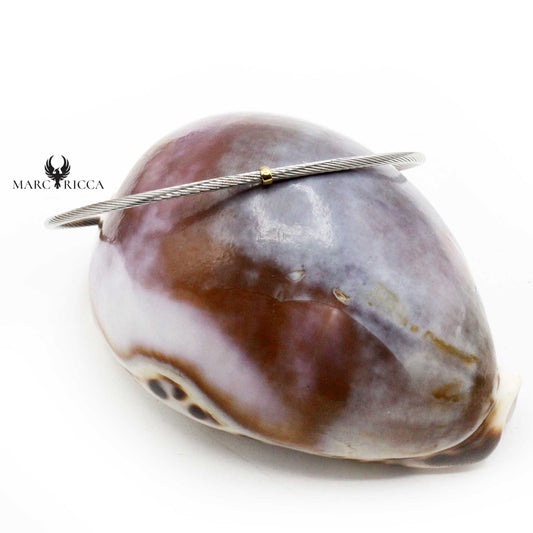 Bracelet Or boules 9 Carats & Acier