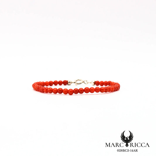 Bracelet perles corail 3mm