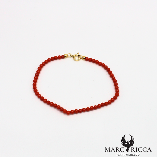 Bracelet perles corail 3mm