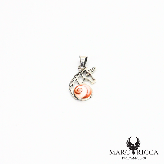 Pendentif licorne en vermeil ou argent avec œil de Sainte Lucie