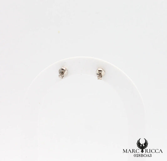 Boucles d'oreilles clous perles corail