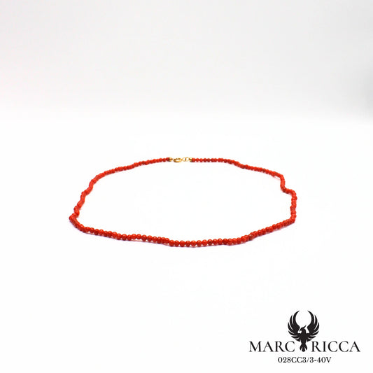Collier perles de corail