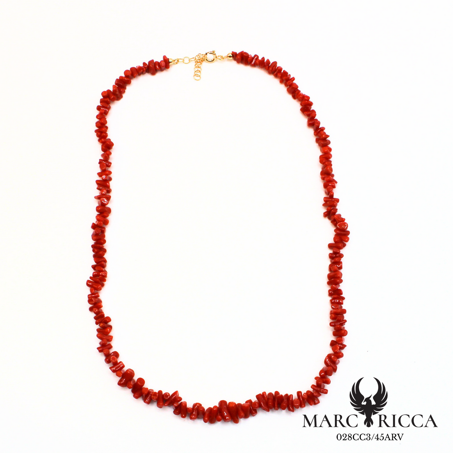 Collier corail cupolino fermoir en vermeil