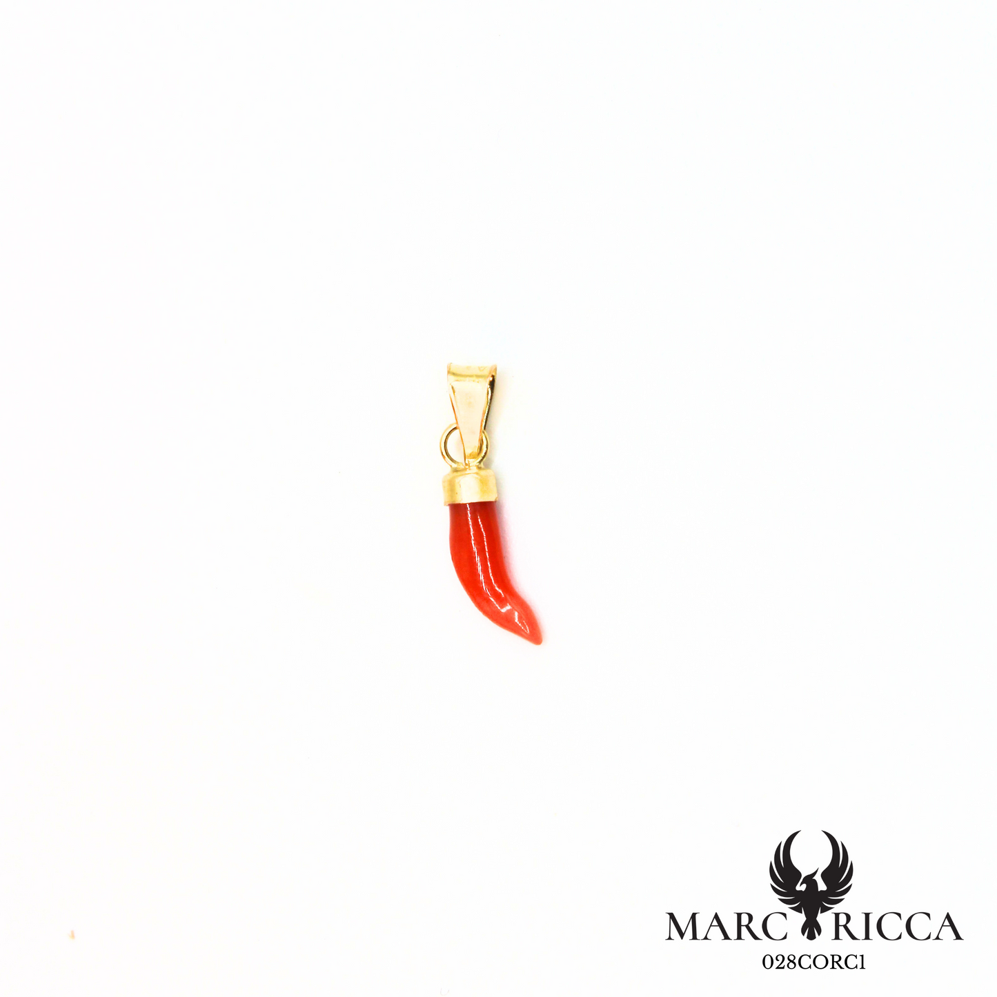 Pendentif corne en OR 750/1000