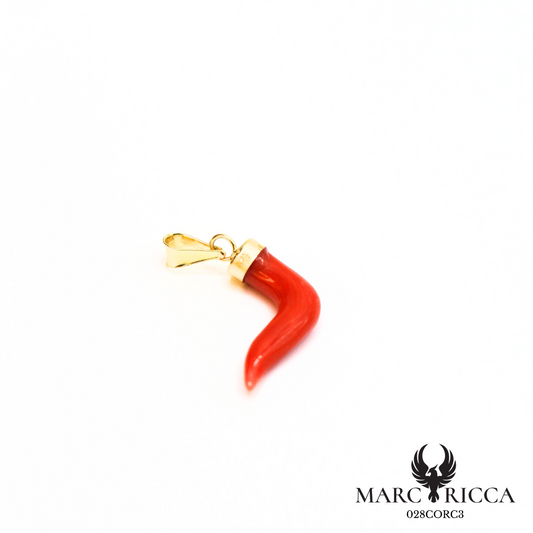 Pendentif corne en OR 750/1000