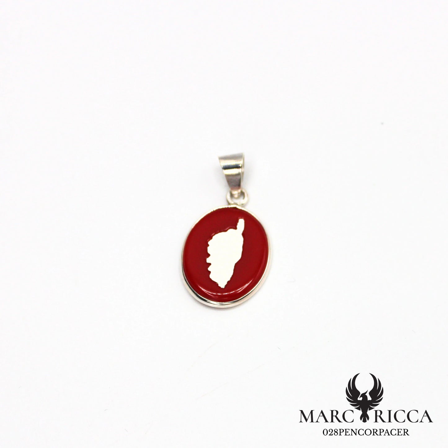 Pendentif Corse & pâte de corail
