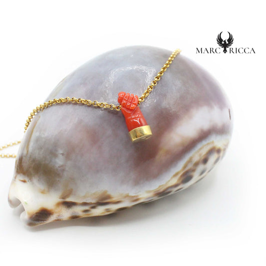 Collier Marc-Ricca Corail Rouge