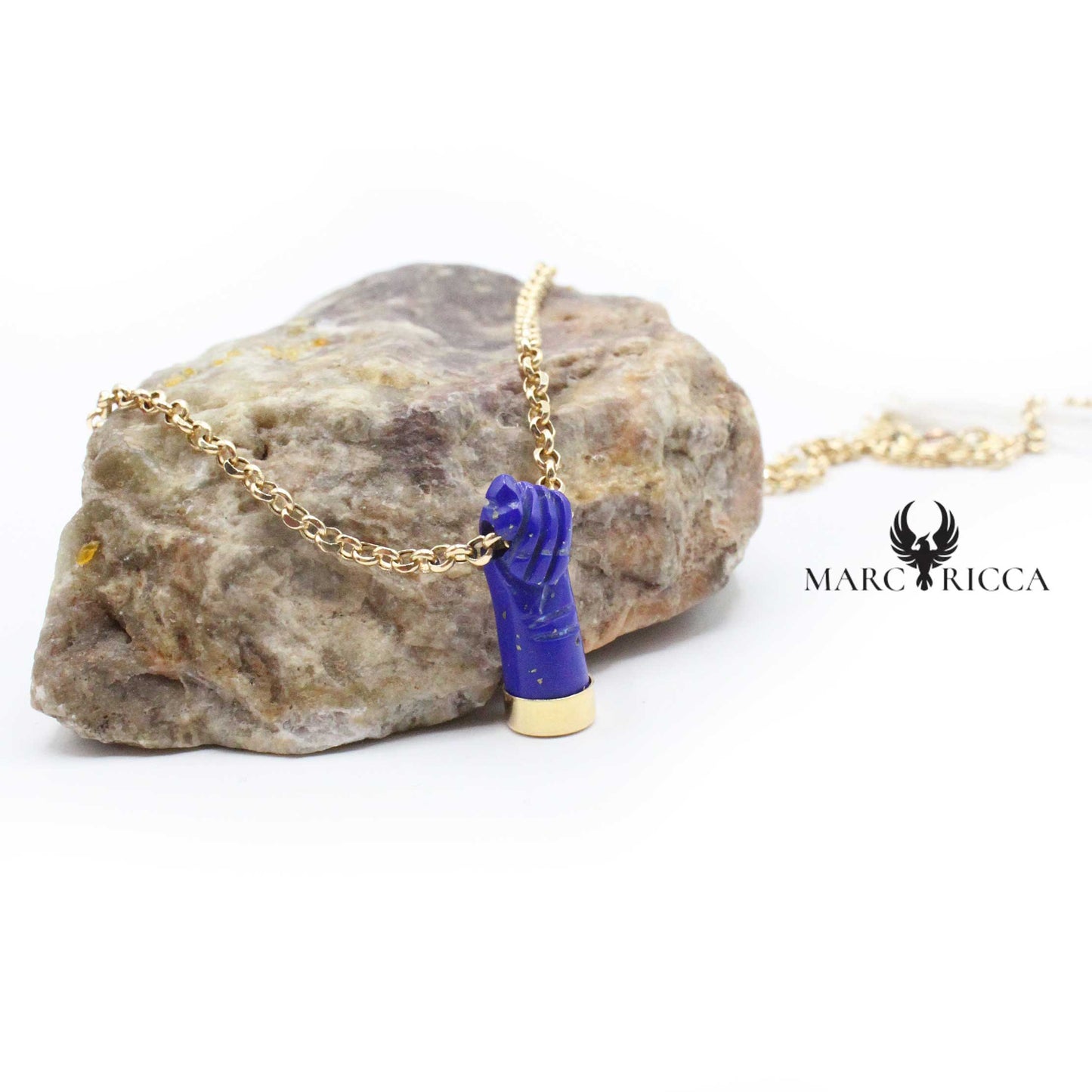 Collier Or Main Lapis Lazuli