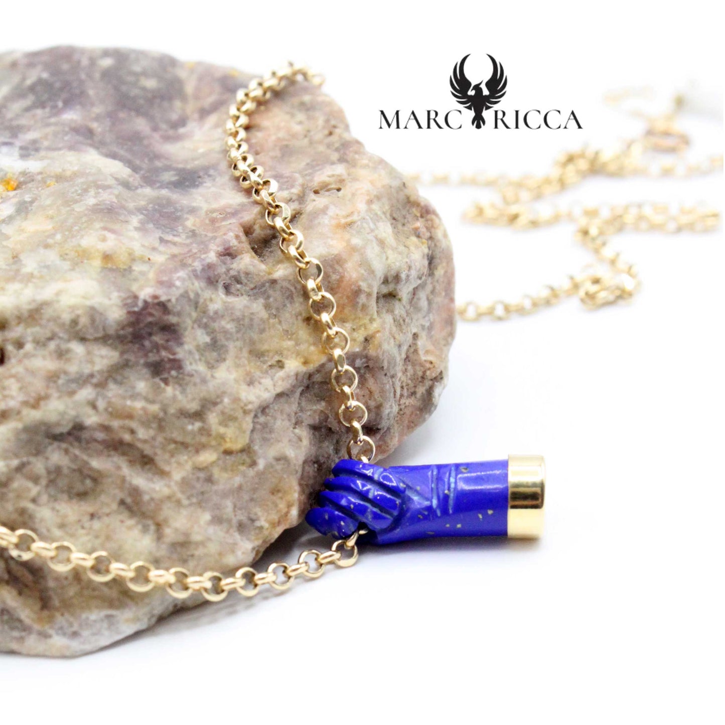 Collier Or Main Lapis Lazuli