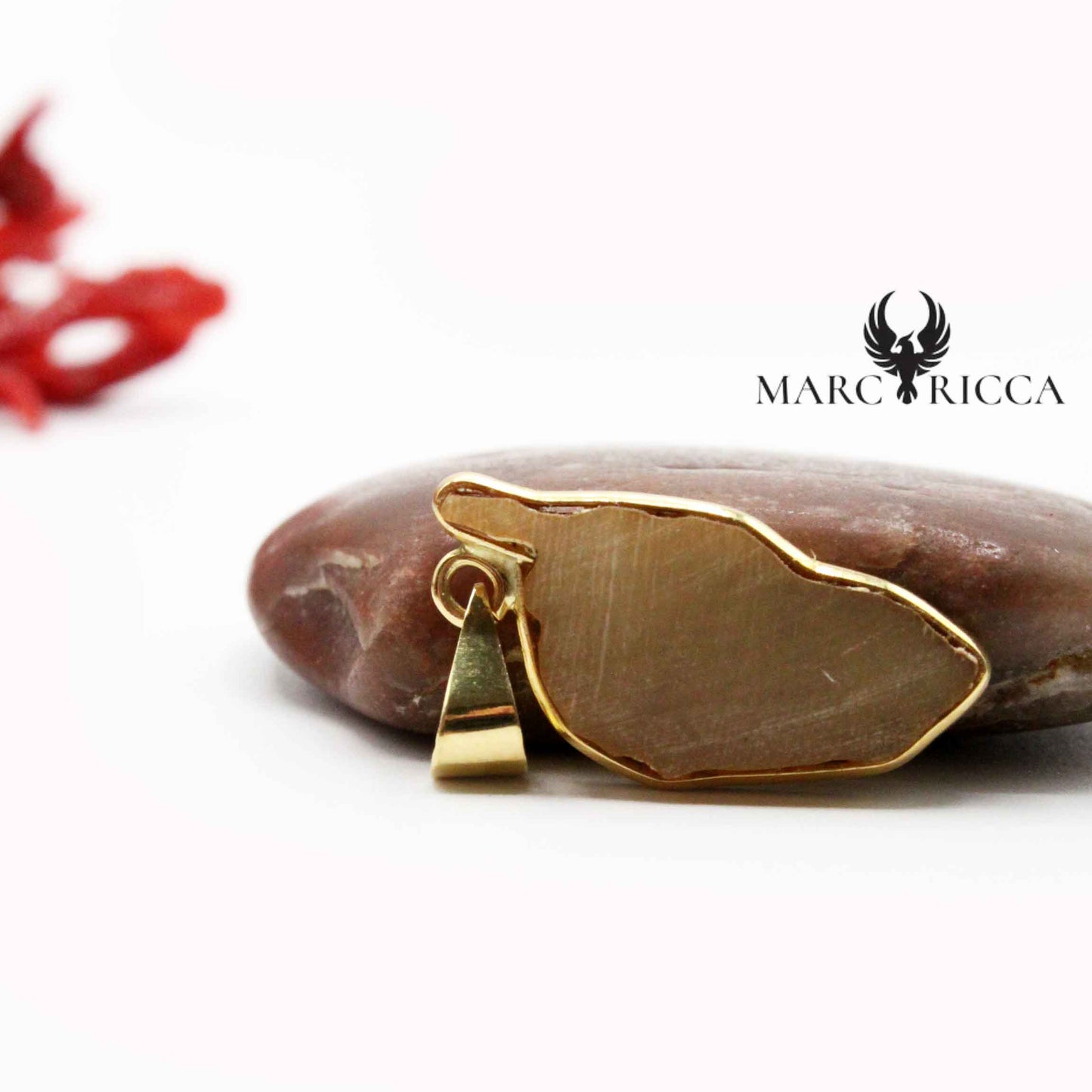 Pendentif Or Corse & Bois ou Corne 18 Carats