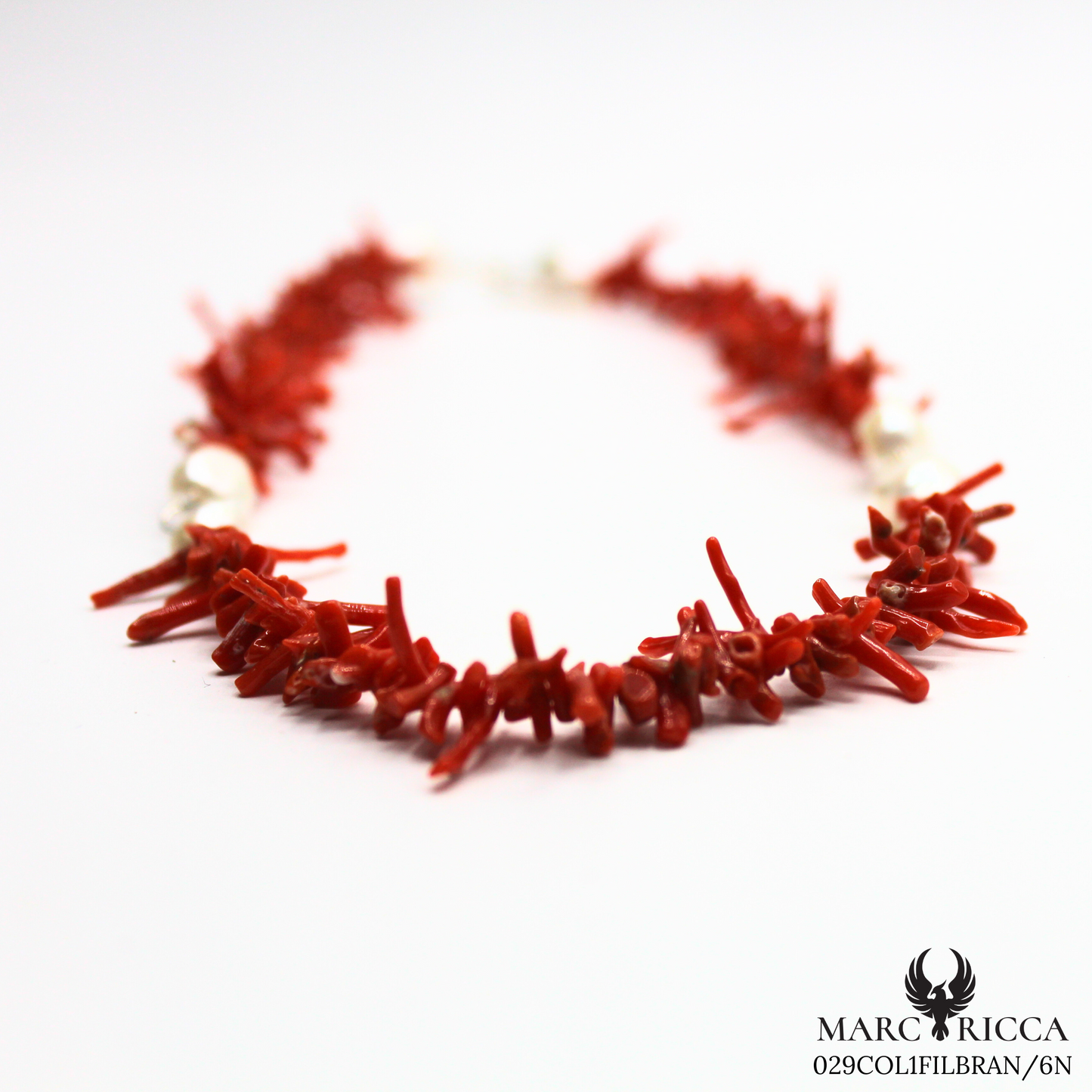 Collier corail Cupolino et perles eau douce