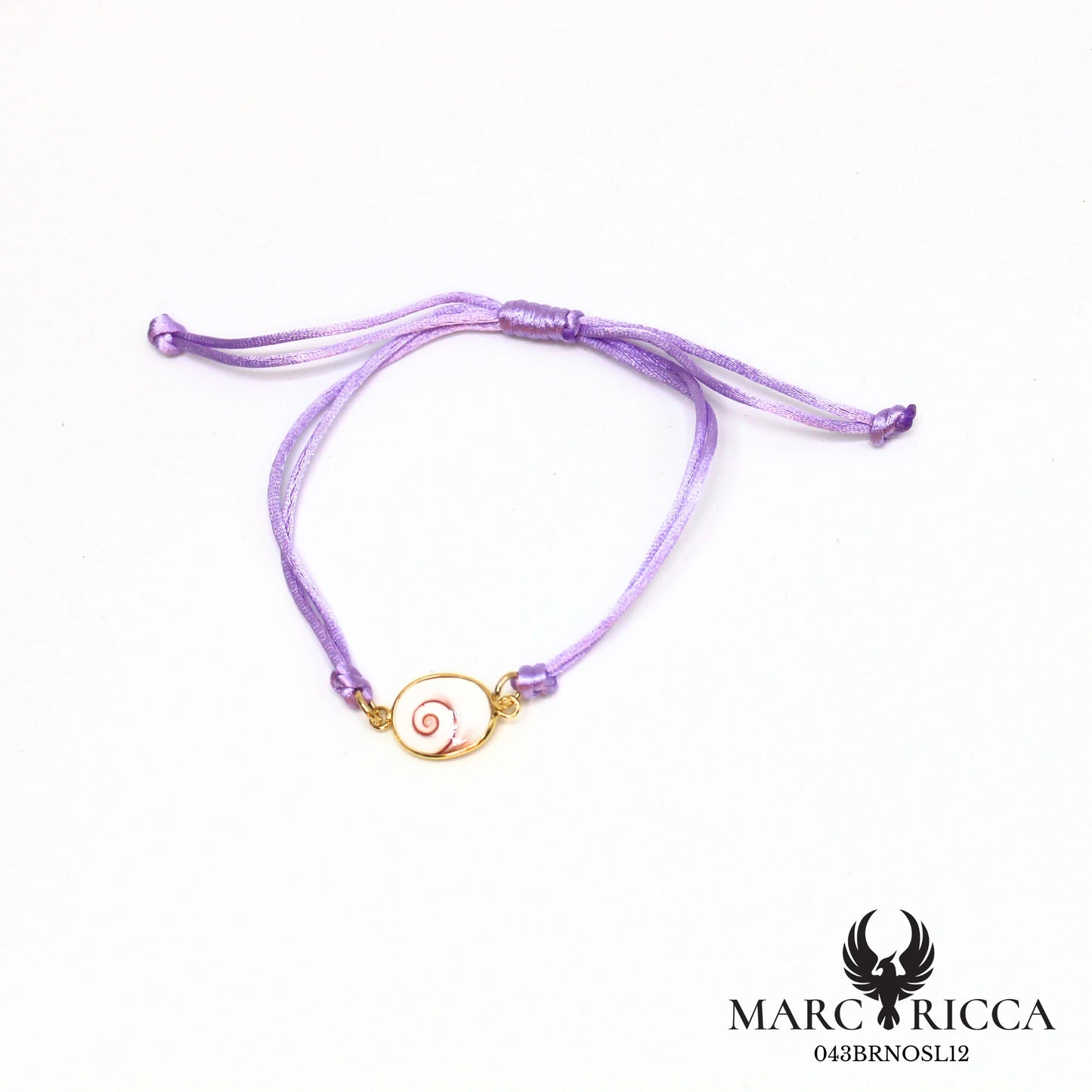 Bracelet cordon satin et œil de Sainte Lucie