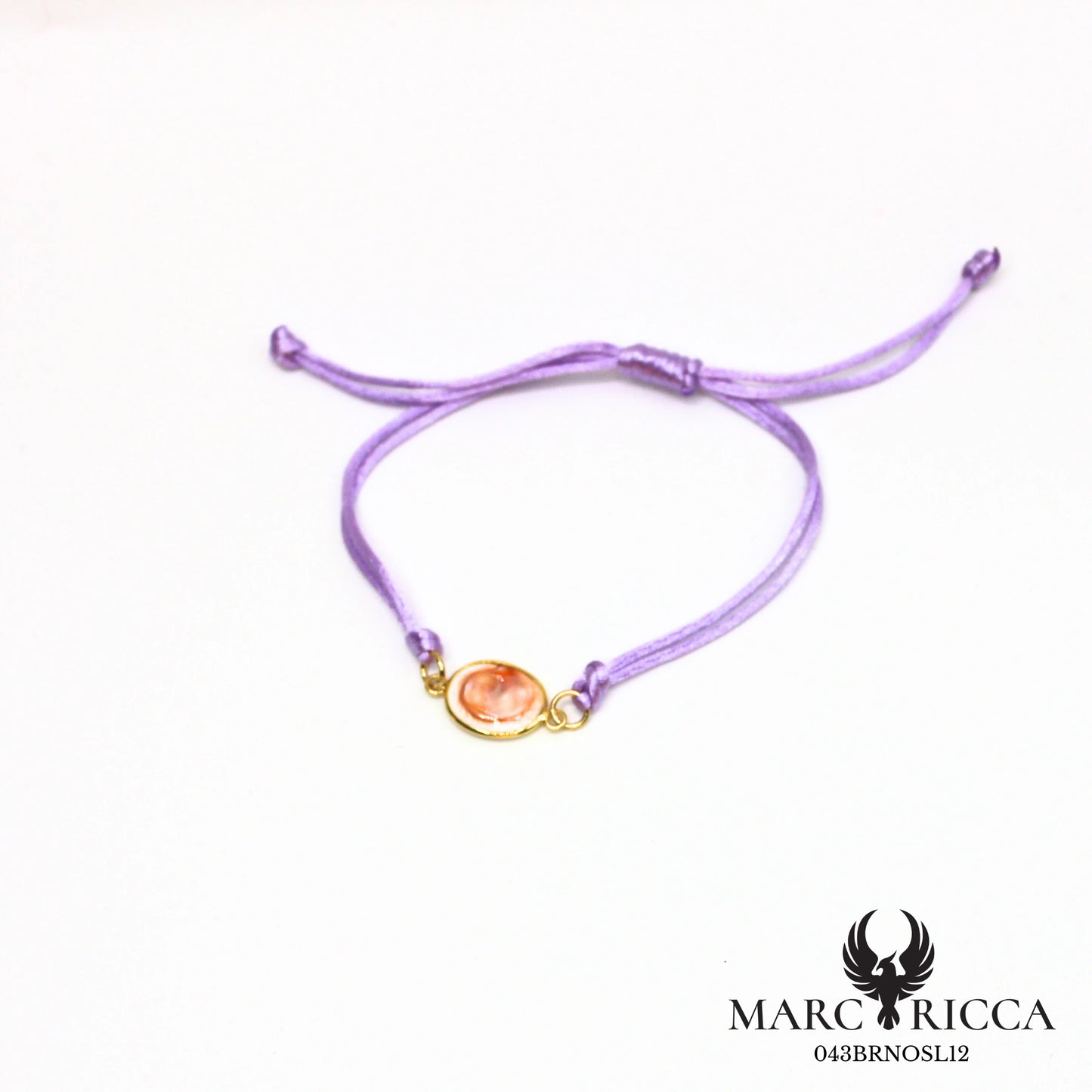 Bracelet cordon satin et œil de Sainte Lucie