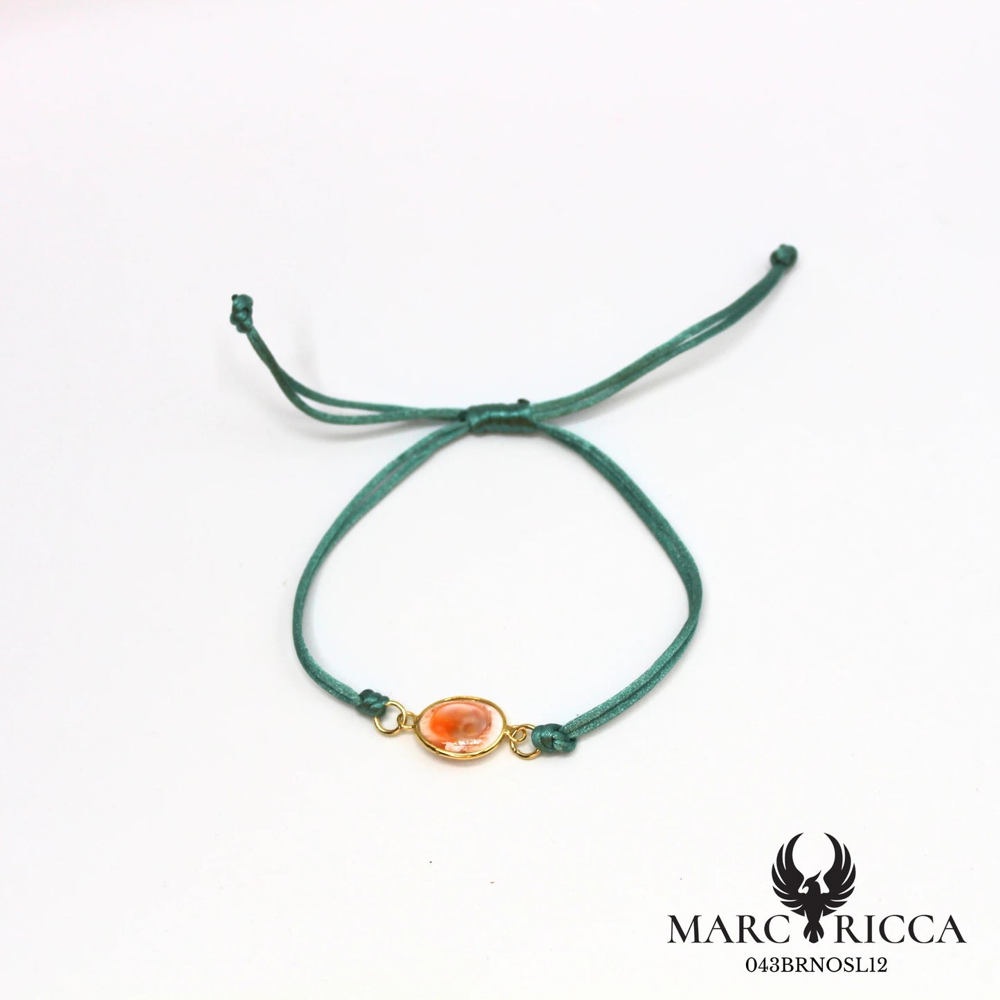 Bracelet cordon satin et œil de Sainte Lucie