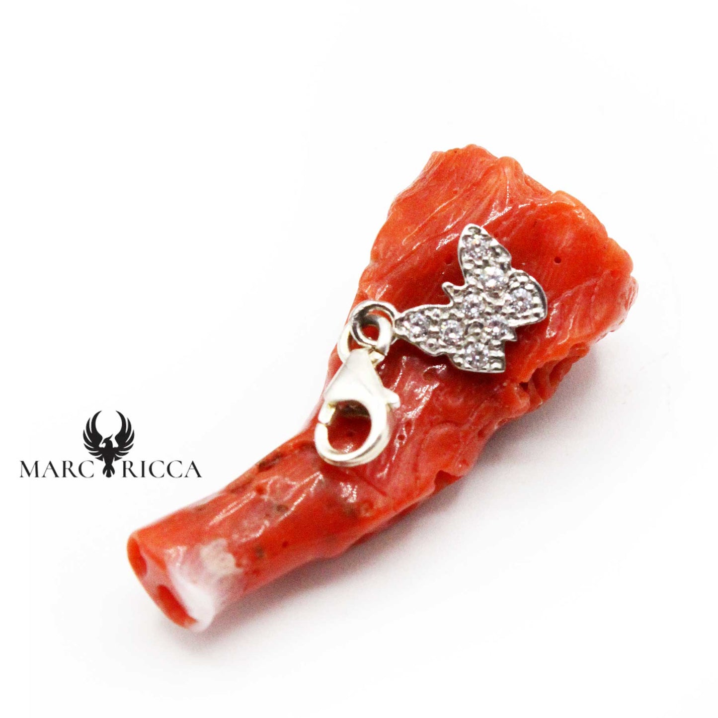 Charms Argent Papillon Strass