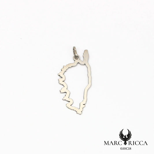 Pendentif corse creuse en vermeil ou argent