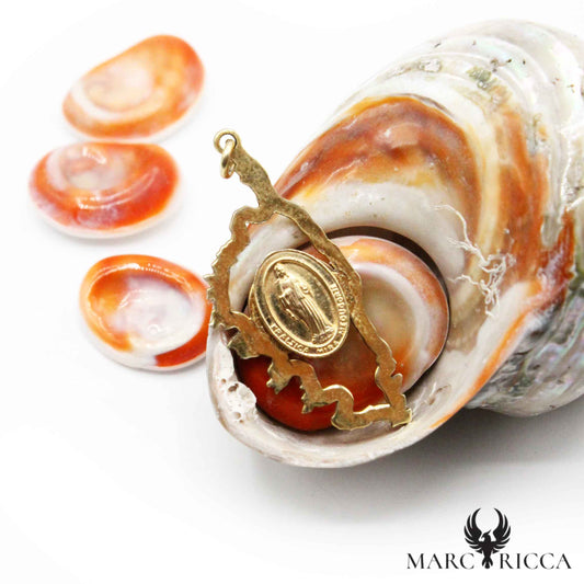 Pendentif Argent Corse Madone Vermeil