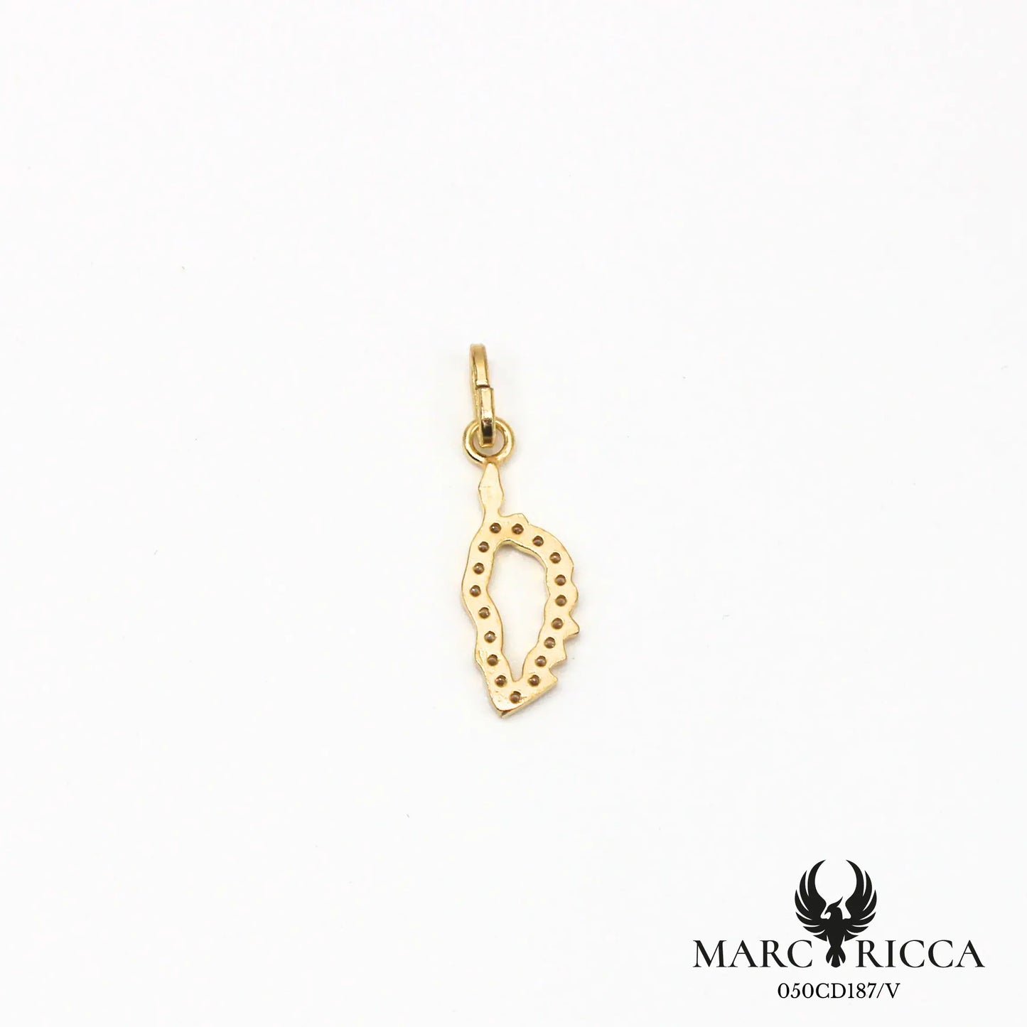 Pendentif Argent Corse Contour & Strass