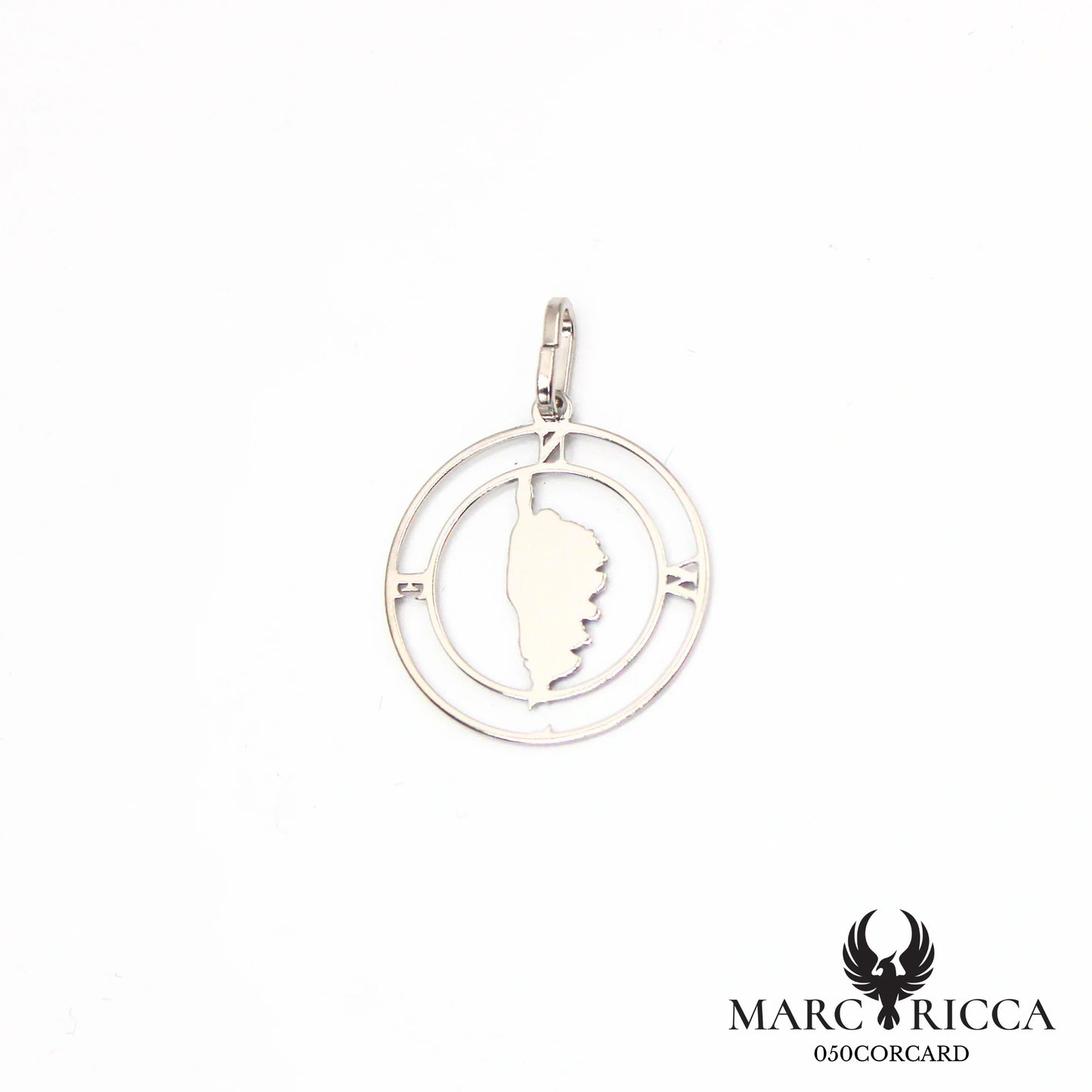 Pendentif Corse avec points cardinaux en argent ou vermeil