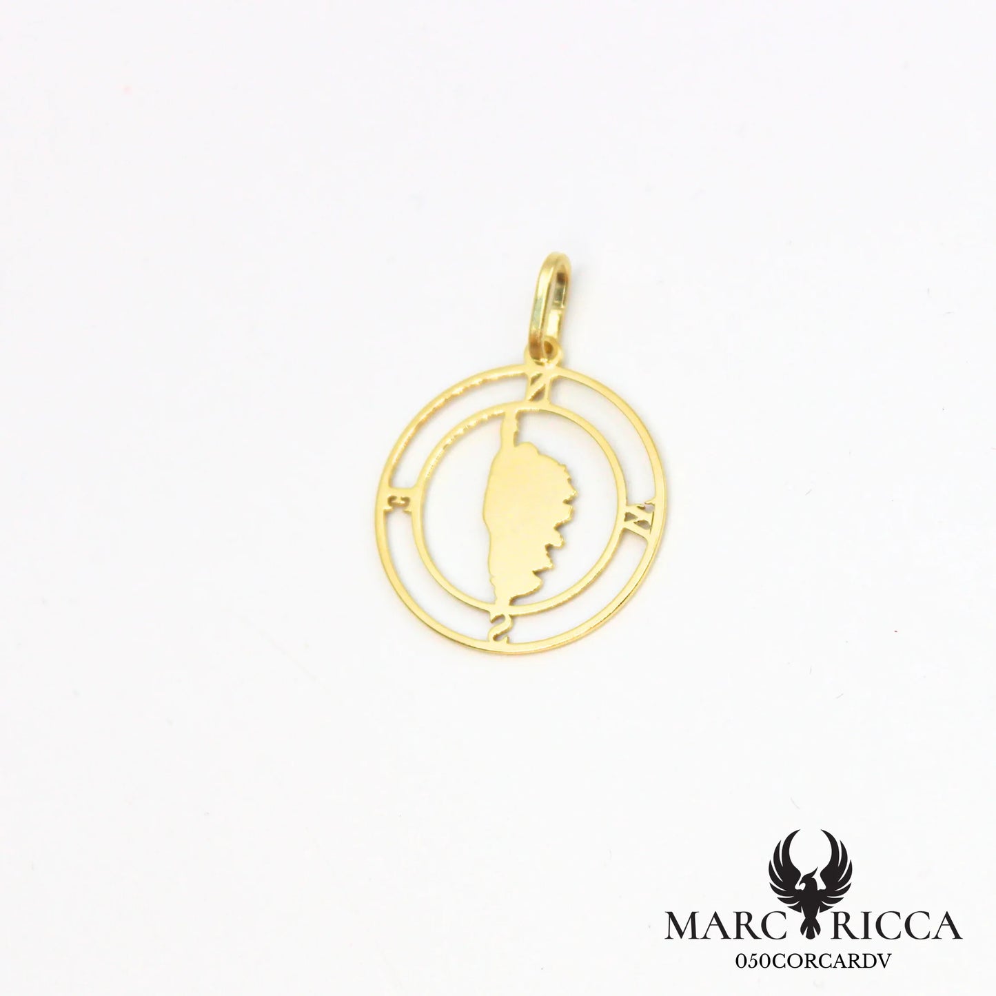 Pendentif Corse avec points cardinaux en argent ou vermeil