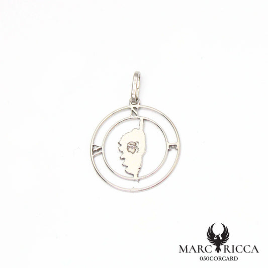 Pendentif Corse avec points cardinaux en argent ou vermeil
