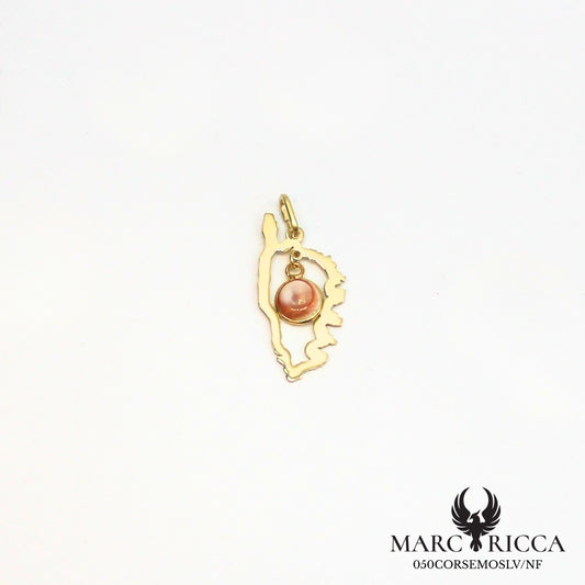 Pendentif corse œil de Sainte Lucie en argent ou vermeil