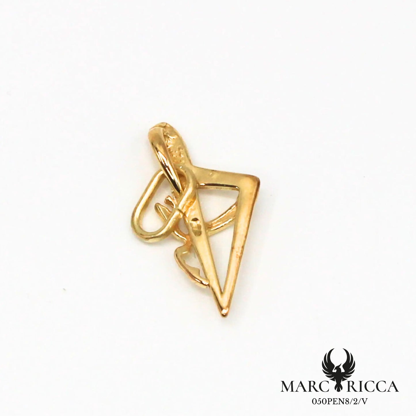 Pendentif corse stylisée avec bandeau en argent ou vermeil