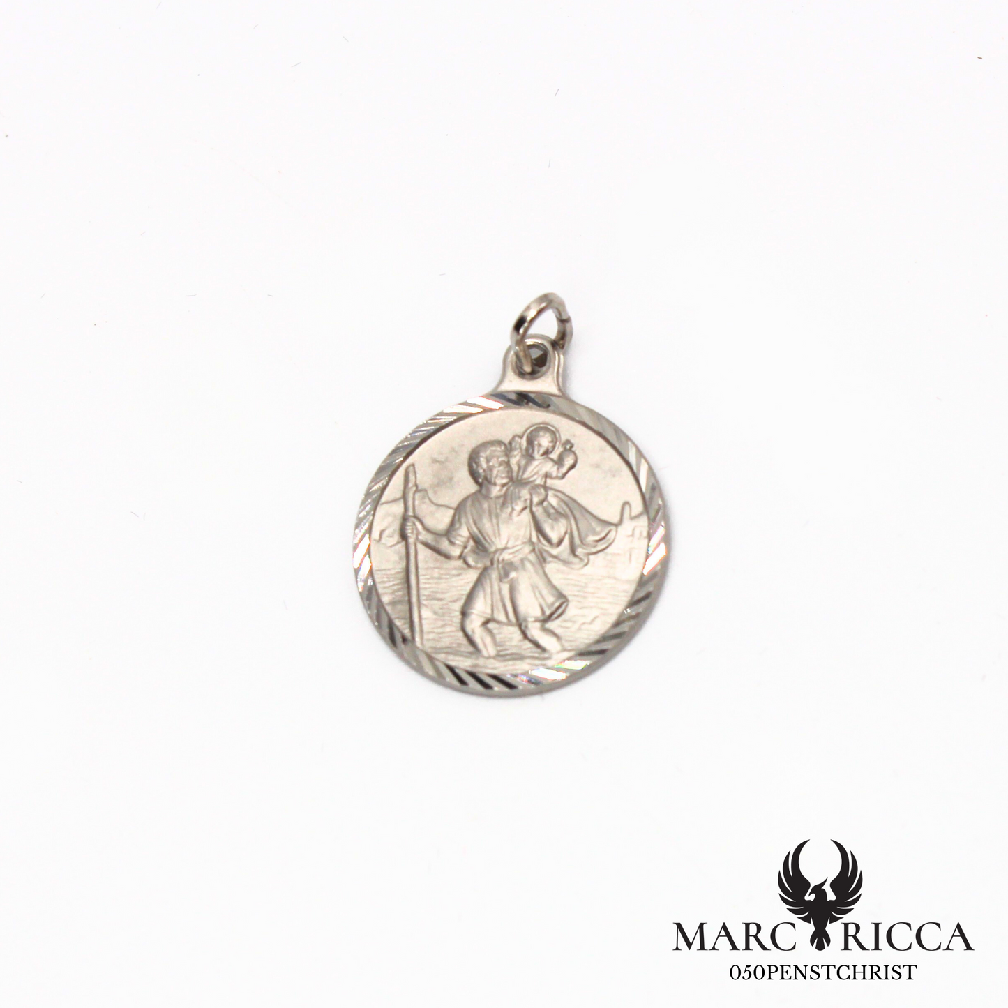 Pendentif Saint-Christophe en argent ou vermeil