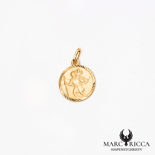 Pendentif Saint-Christophe en argent ou vermeil