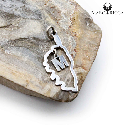 Pendentif Argent Corse & Initiale