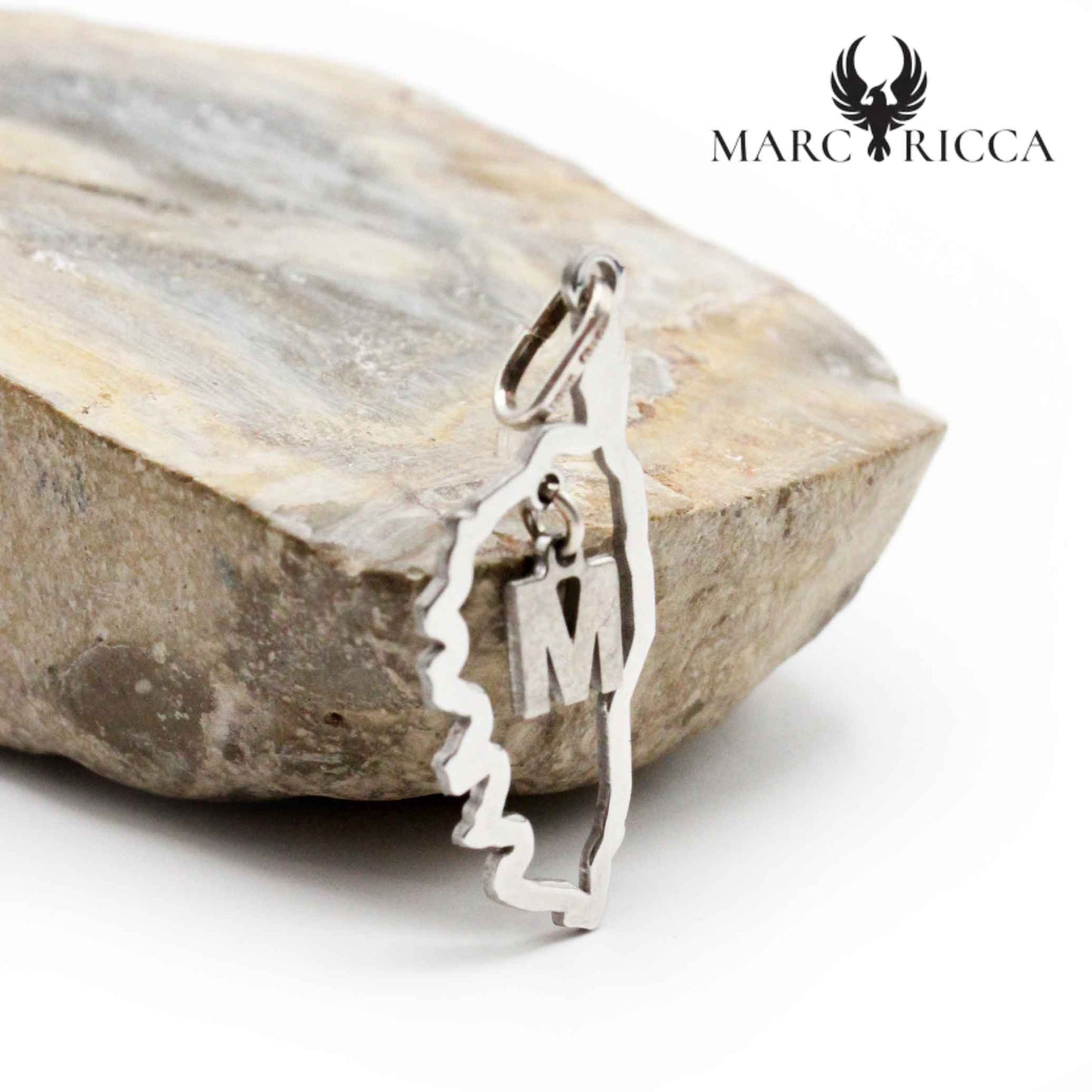 Pendentif Argent Corse & Initiale