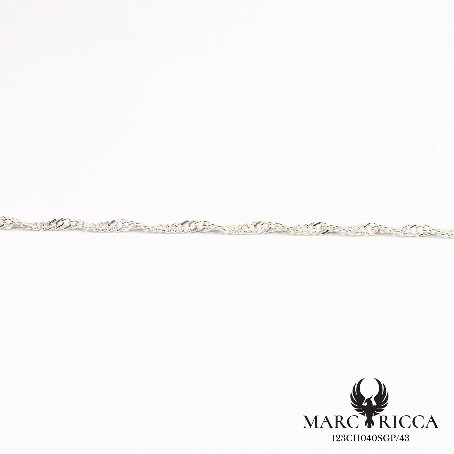 Chaine en argent 925 ou vermeil maille Singapour