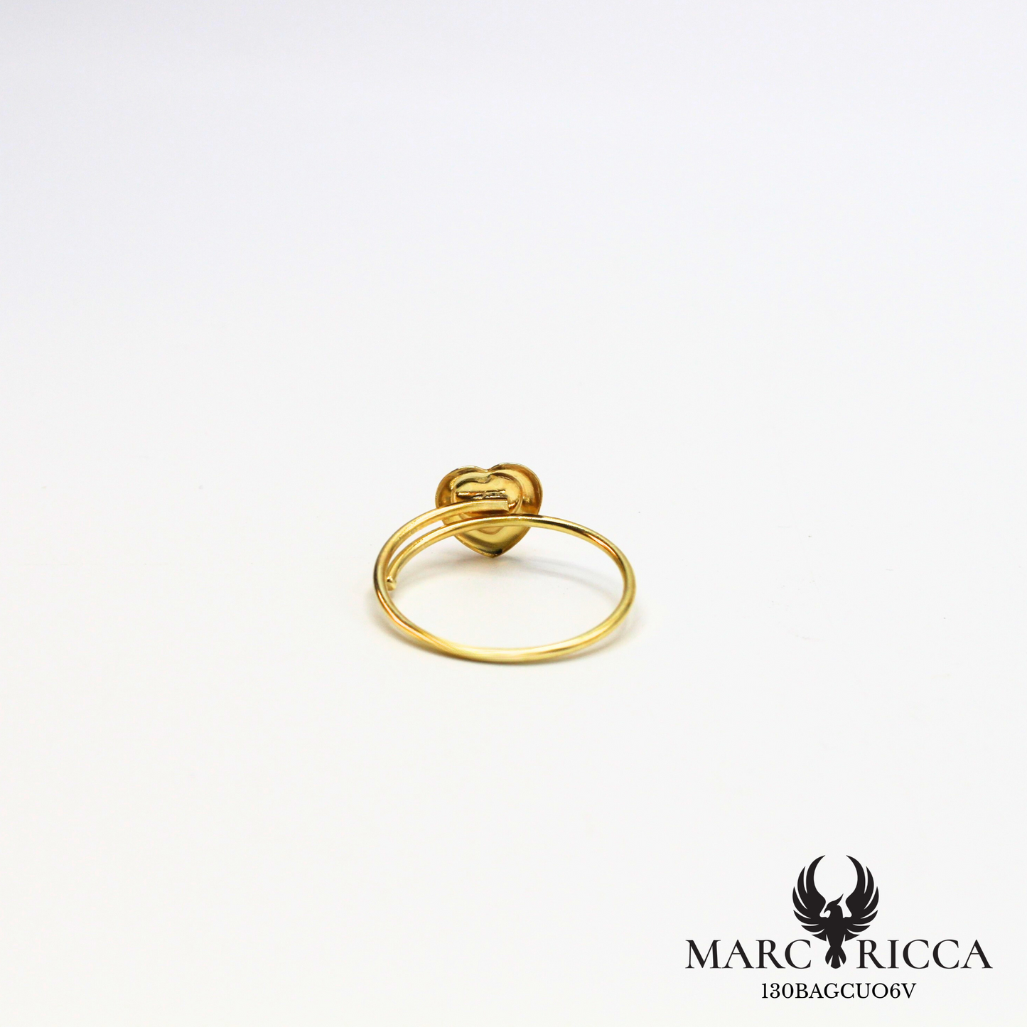 Bague avec cœur en corail en argent ou vermeil