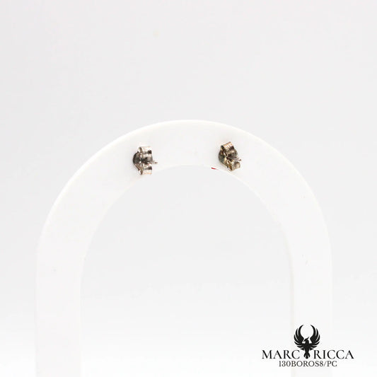 Boucles d'oreilles clous en forme de rose corail