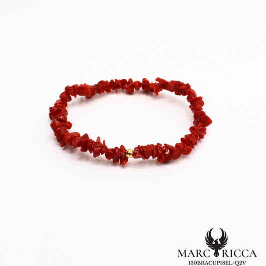 Bracelet élastique en corail cupolino