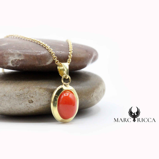 Pendentif Or Ovale 18 Carats