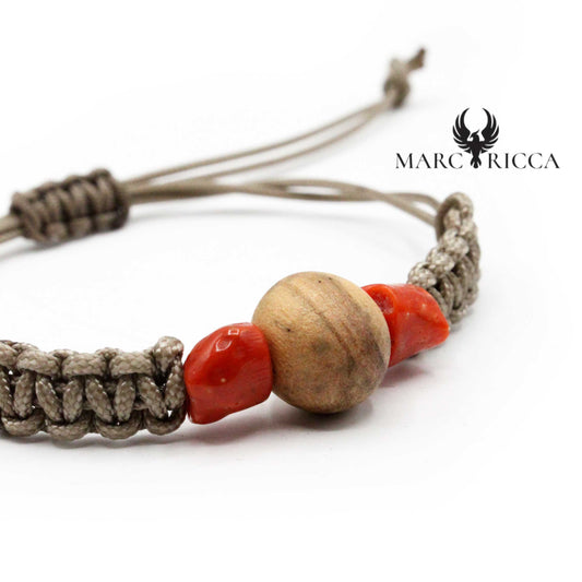 Bracelet Cordon Olivier & Corail