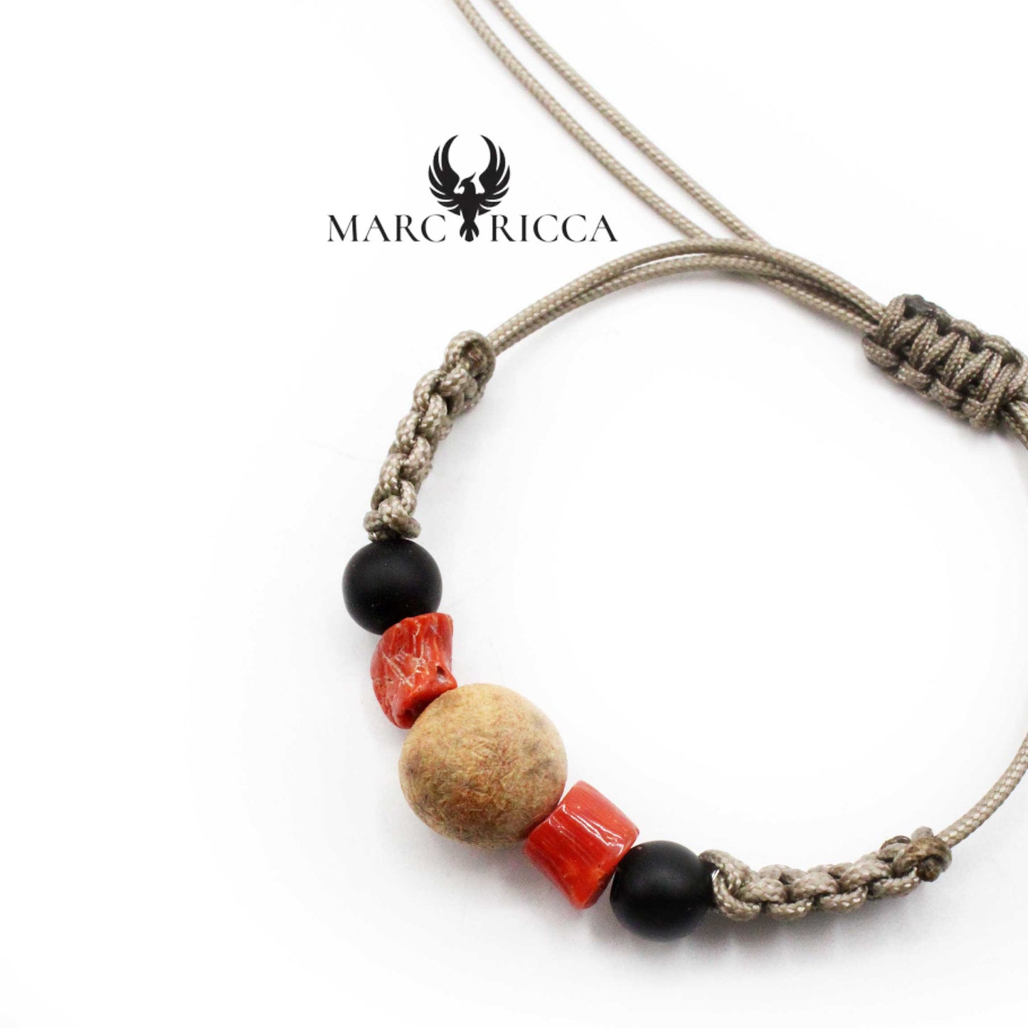 Bracelet Cordon Olivier, Corail & Bakélite