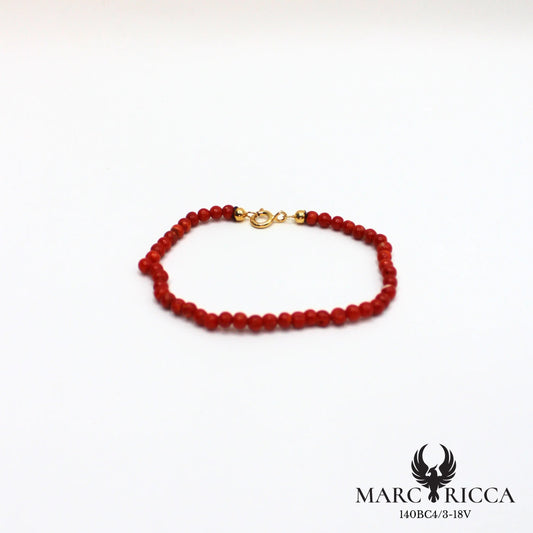 Bracelet perles corail 3 mm