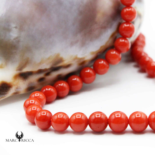 Collier Or Perles de Corail