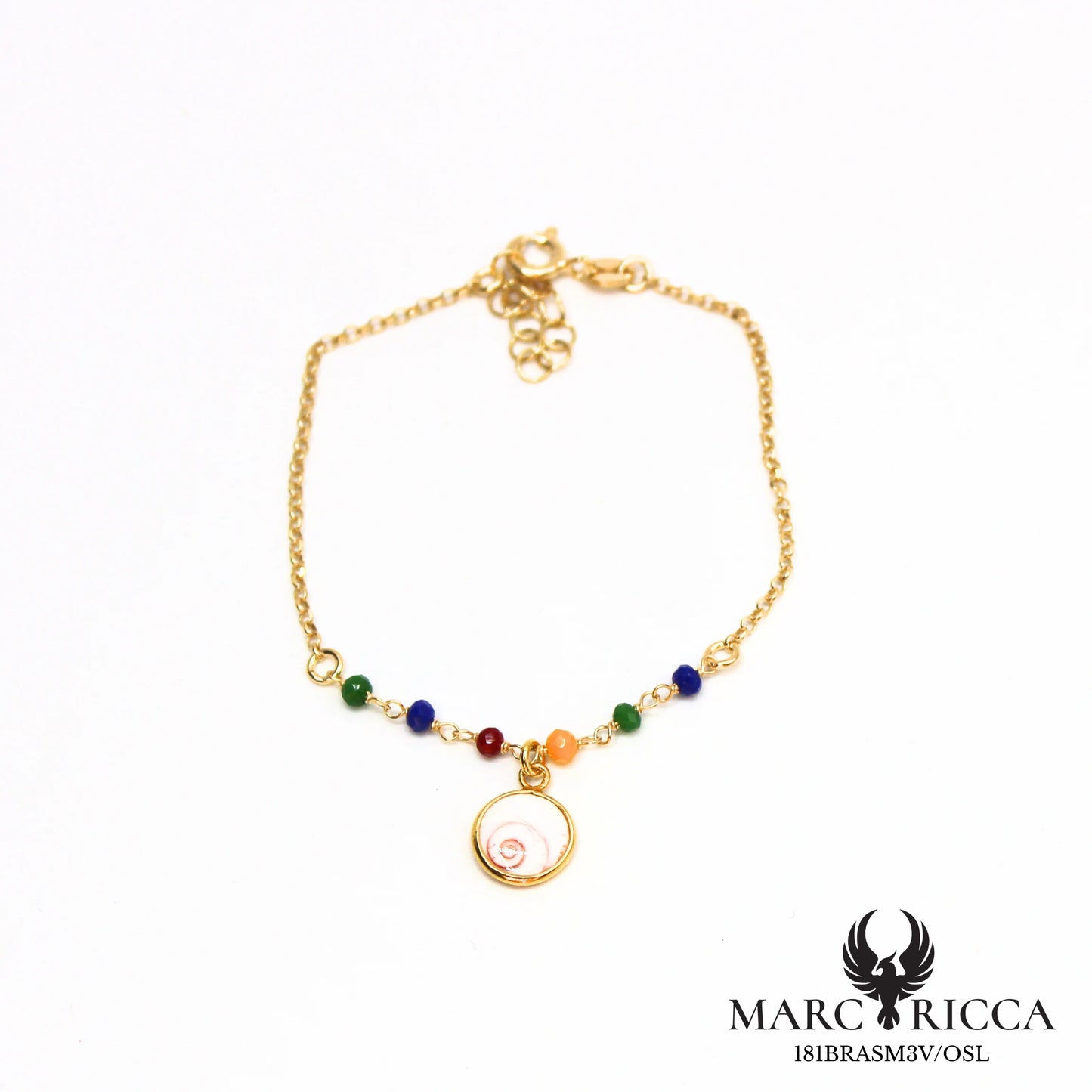 Bracelet œil de Sainte Lucie et cristal