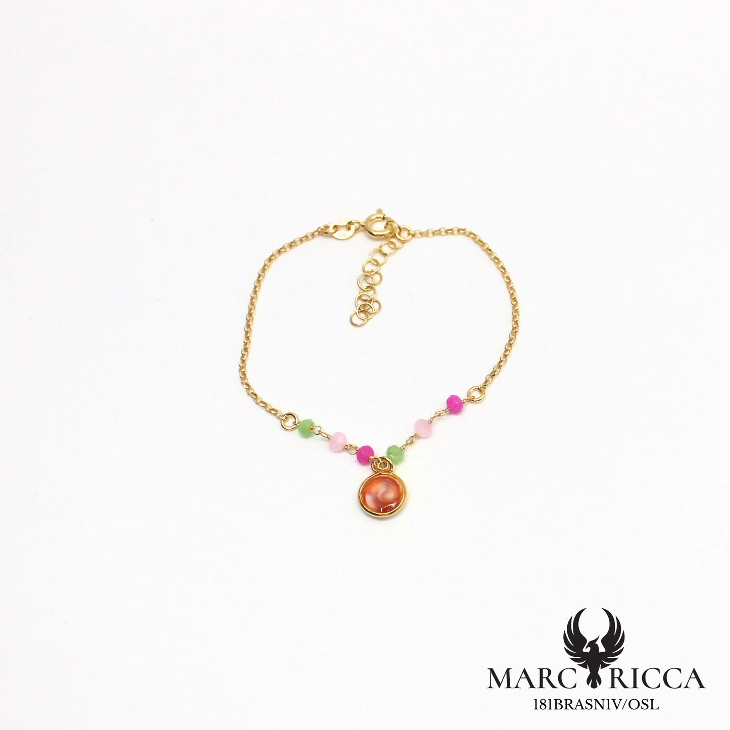 Bracelet œil de Sainte Lucie et cristal