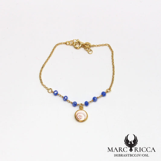 Bracelet œil de Sainte Lucie et cristal