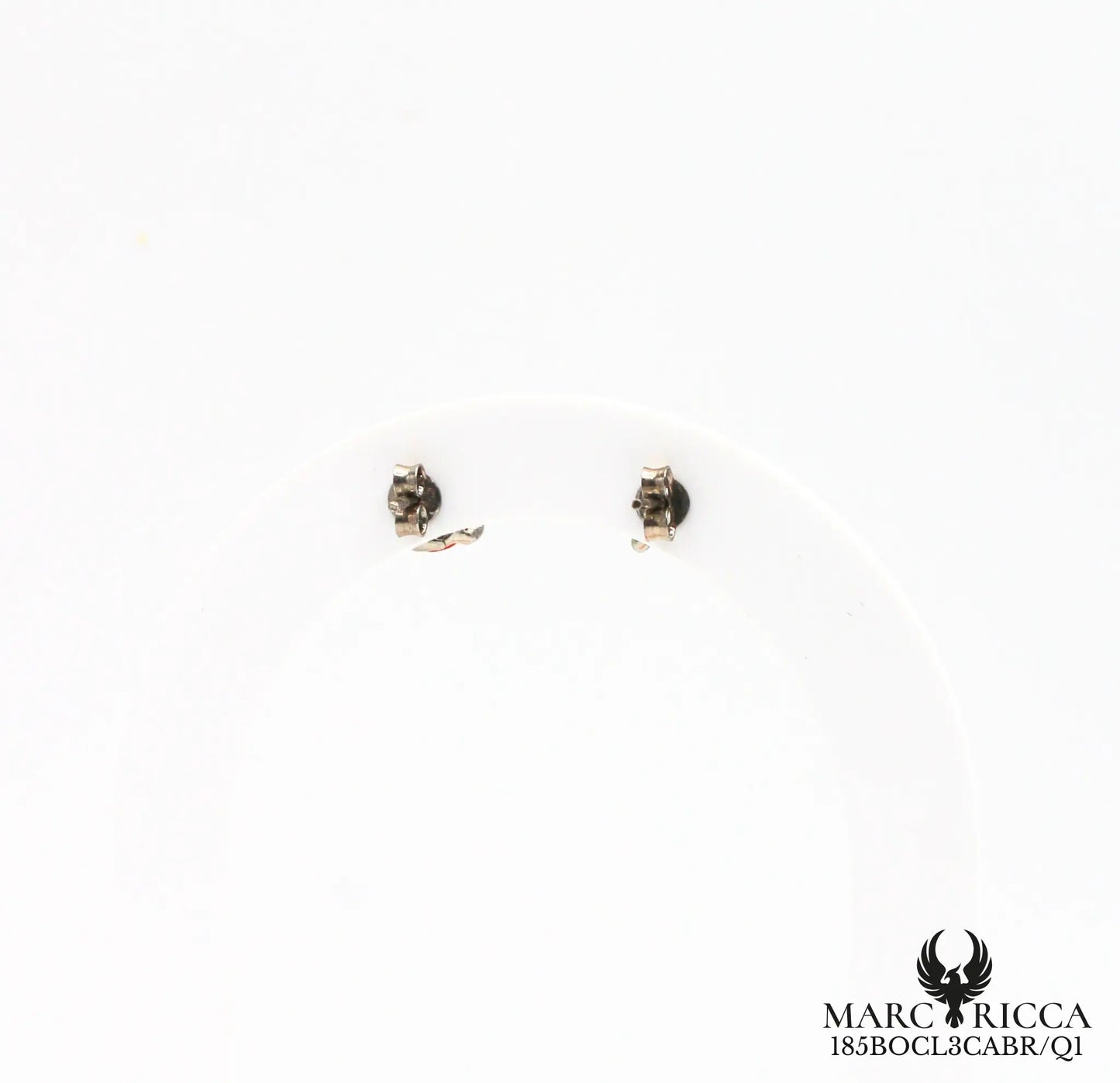 Boucles d'oreilles clous griffes corail