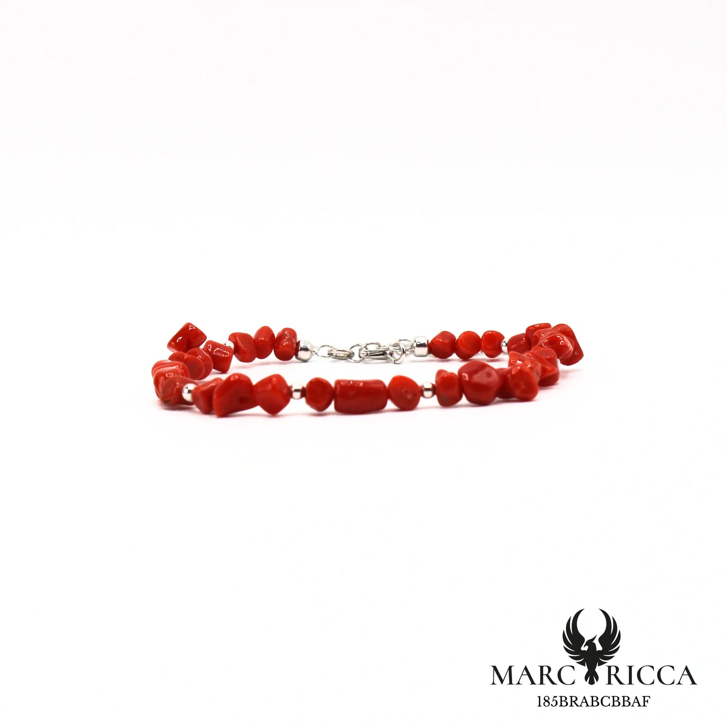Bracelet corail et perles en argent