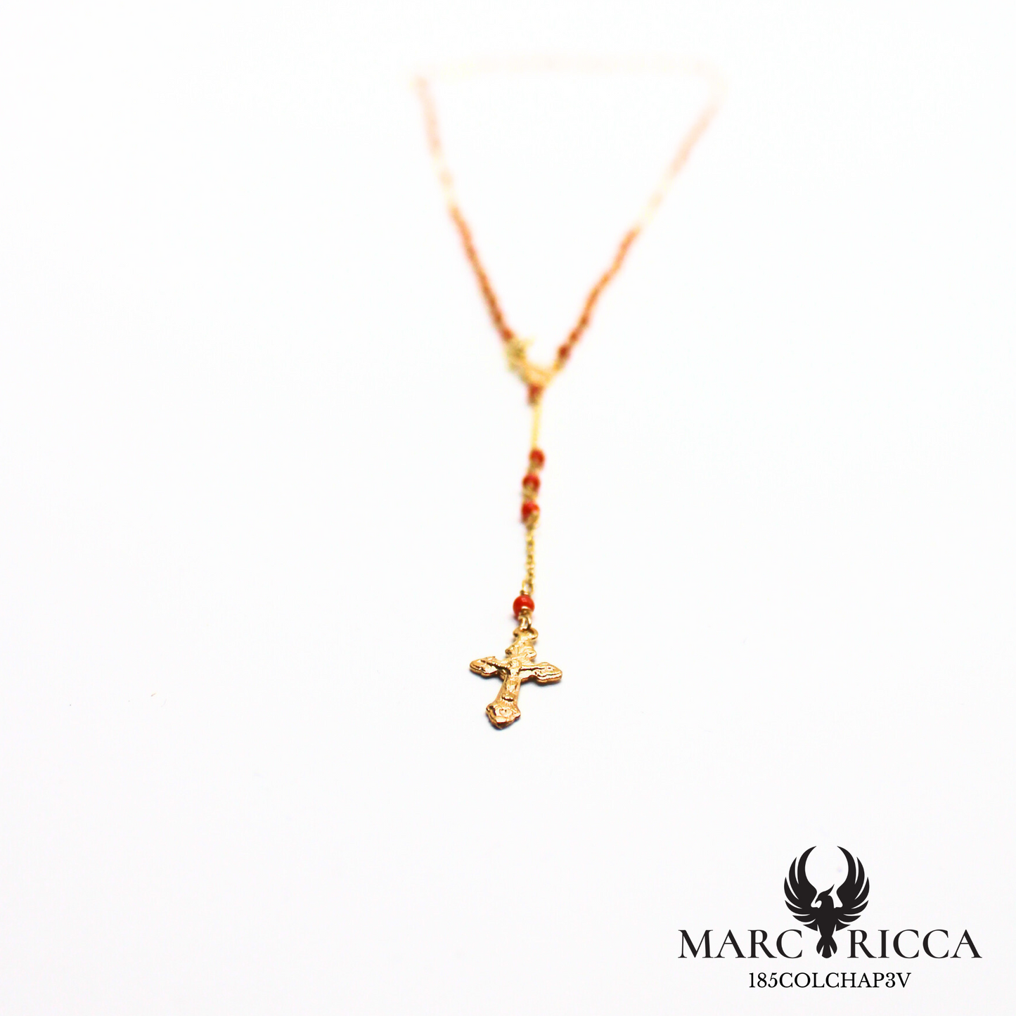 Chapelet en argent ou vermeil avec perles de corail