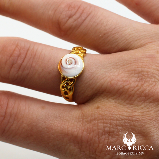 Bague Argent Œil Sainte Lucie Tresse