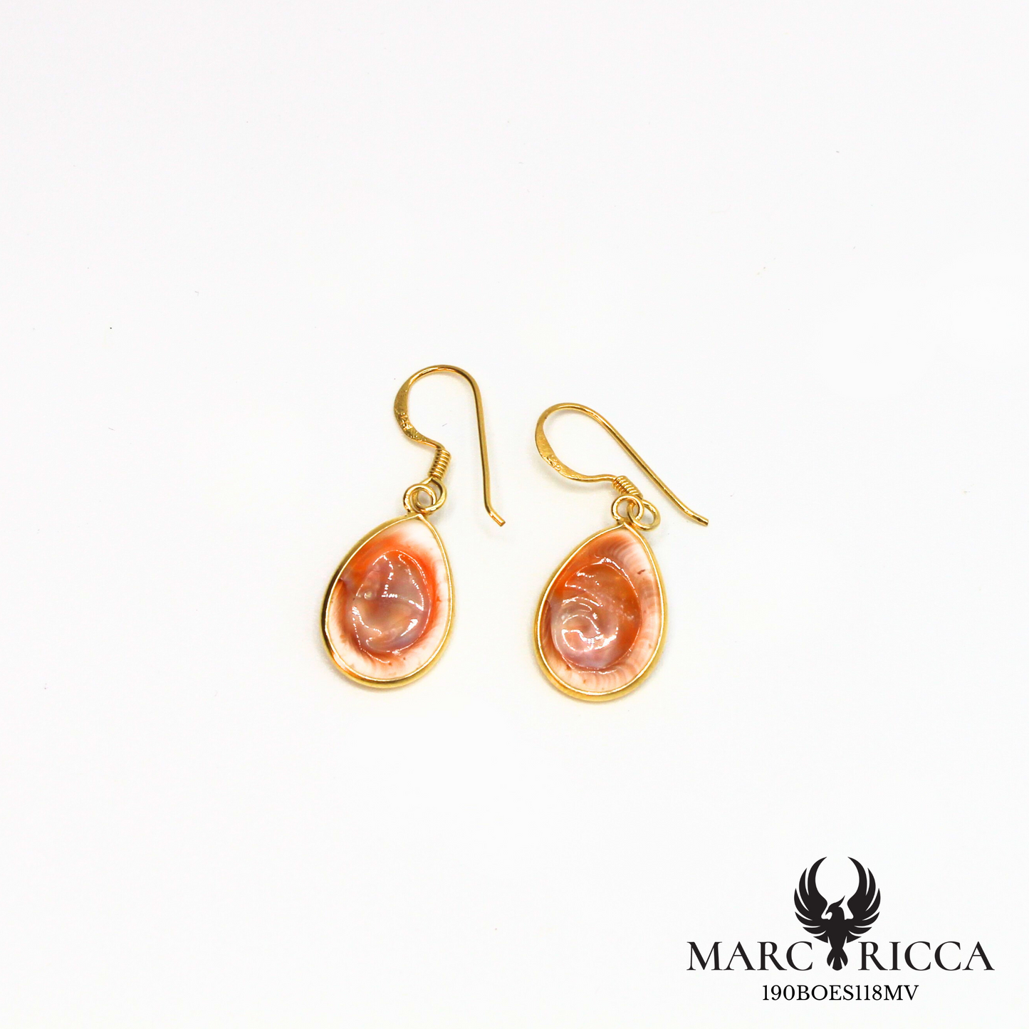 Boucles d'oreilles pendantes gouttes œil de Sainte Lucie