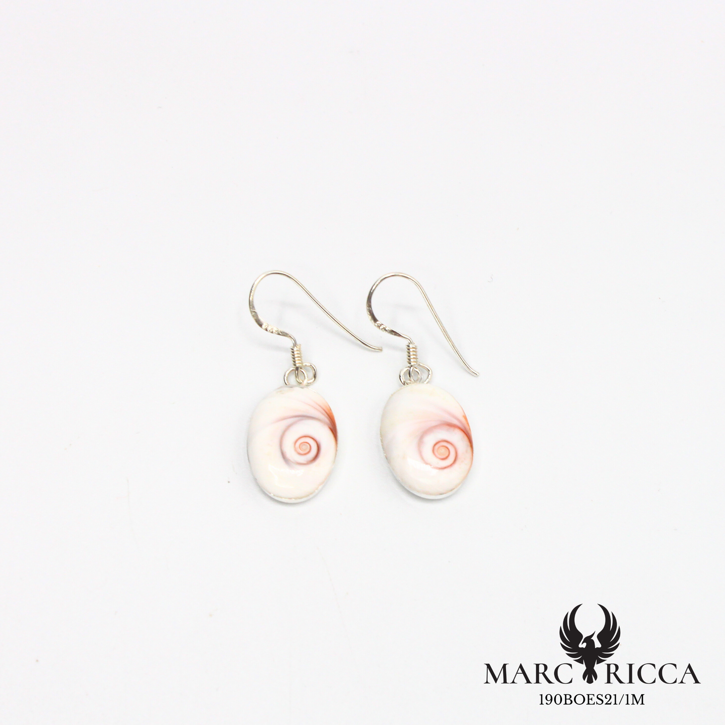 Boucles d'oreilles pendantes avec œil de Sainte Lucie